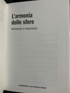 L'Armonia Delle Sfere. Astronomia E Matematica