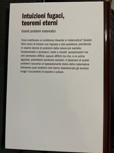 Intuizioni Fugaci, Teoremi Eterni. Grandi Problemi Matematici