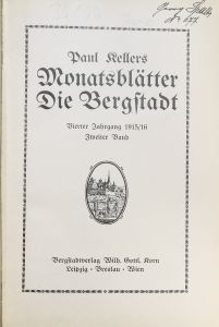 Die Bergstadt 1916, Zweiter Band