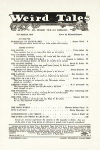 Weird Tales, Vol. 36, No. 8