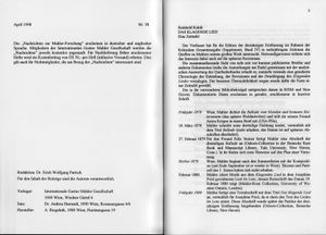 Nachrichten zur Mahler-Forschung 38