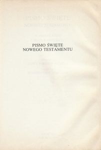 Pismo Święte Nowego Testamentu