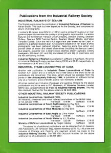 Industrial Railway Record 139 Industrial Railways of York