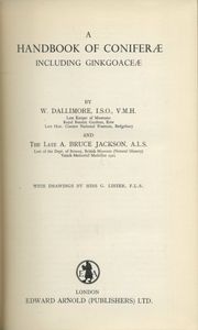 A Handbook of Coniferae