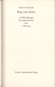 Wege zum Ruhm