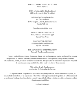 Ash-Tree Press Occult Detectives, Volume One
