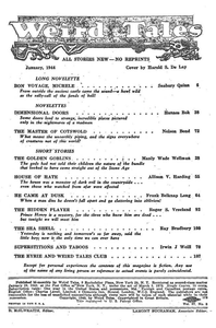 Weird Tales, Vol. 37, No. 3