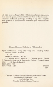 Spirits of Christmas: Twenty Other-Worldly Tales