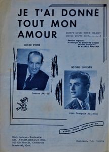 Je T'ai Donné Tout Mon Amour