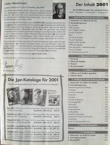 Pop Jpc-Katalog 2001