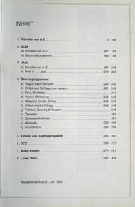 Gesamt Katalog Pop 1993/94