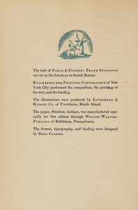 Fable and Fiction: Frank Stockton