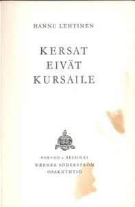 Kersat eivät kursaile