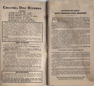 Columbia Disc Records 1906