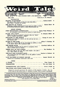 Weird Tales, Vol. 37, No. 6