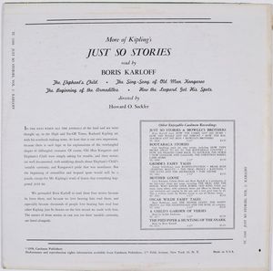 More of Kipling's Just So Stories
