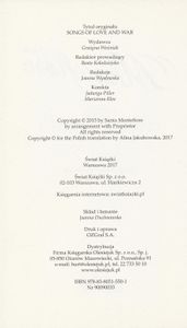 Pieśni o Wojnie i Miłości