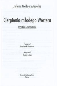 Cierpienia Młodego Wertera
