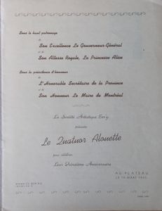 Le Quatuor Alouette
