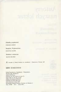 Autorzy Naszych Lektur