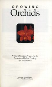 Growing Orchids