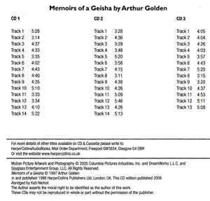 Memoirs of a Geisha