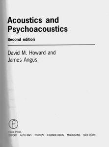 Acoustics and Psychoacoustics