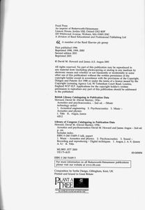 Acoustics and Psychoacoustics