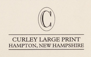 Curley Large Print