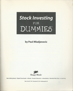 Stock Investing for Dummies