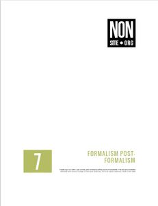 Nonsite.Org 7: Formalism Post-Formalism