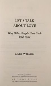 Let's Talk About Love: Why Other People Have Such Bad Taste