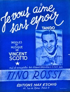Je Vous Aime Sans Espoir