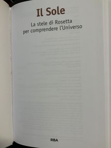 Il Sole. La Stele Di Rosetta Per Comprendere L'Universo