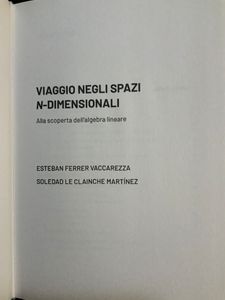 Grandi idee della matematica - n. 07 - Viaggio negli spazi N-dimensionali