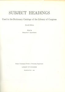 Subject Headings