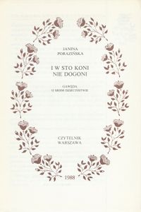 I W Sto Koni Nie Dogoni
