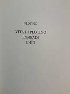 I grandi filosofi - Plotino I