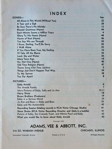 Eddy Arnold's Song Book - Number A-1