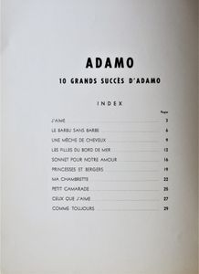 10 Grands Succès d'Adamo