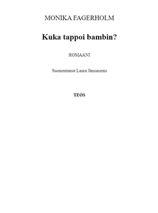 Kuka tappoi bambin?