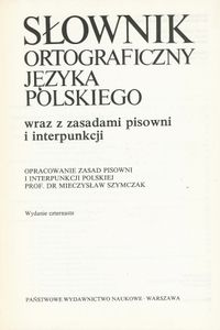 Słownik Ortograficzny Języka Polskiego