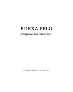Jokapäiväinen elämämme