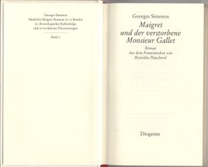 Maigret und der verstorbene Monsieur Gallet