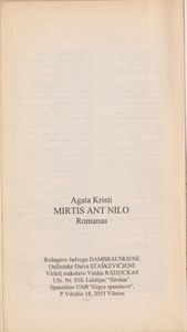 Mirtis Ant Nilo