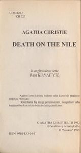 Mirtis Ant Nilo
