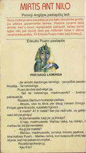 Mirtis Ant Nilo
