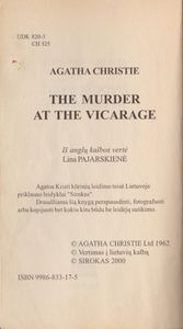 Žmogžudystė Klebonijoje