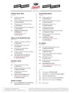 Oxford American Winter 2015