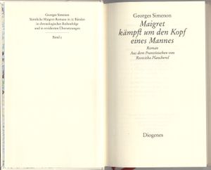 Maigret kämpft um den Kopf eines Mannes